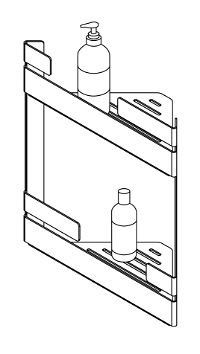 Shelf, corner double - ADM_A541 - Zdjęcie produktowe