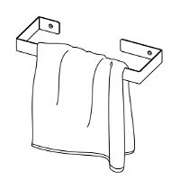 Wieszak ścienny na ręcznik - 30 cm - ADM_N611 - Zdjęcie produktowe