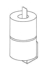 Toilet paper store holder - ADM_N231 - Zdjęcie produktowe