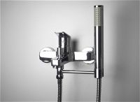 Hand shower bracket, for bathtub mixers - swivel - ANB_021U - Zdjęcie produktowe