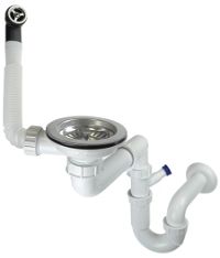 Granite sink waste kit, 1-bowl - Space-Saver - ZXY_9949 - Główne zdjęcie produktowe