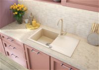 Granite sink, 1-bowl with drainer - ZQJ_511A - Zdjęcie produktowe