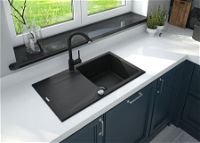 Granite sink, 1-bowl with drainer - ZQJ_N113 - Zdjęcie produktowe