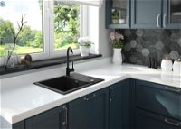 Granite sink, 1-bowl with drainer - ZQJ_N11A - Zdjęcie produktowe
