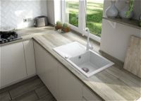 Granite sink, 1-bowl with drainer - ZQJ_A11A - Zdjęcie produktowe