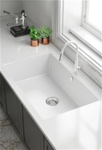 Granite sink, 1-bowl, undermount - ZQA_S10D - Zdjęcie produktowe