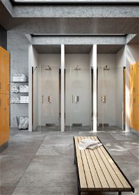 Shower doors, recessed, 110 cm - hinged - KTM_013P - Zdjęcie produktowe