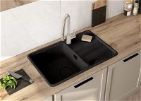 Granite sink, 1-bowl with drainer - ZKM_N113 - Zdjęcie produktowe