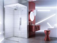 Shower cabin, walk-in, 110 cm - KTA_032P - Zdjęcie produktowe