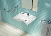 Washbasin tap, contactless, with temperature control - 4xAA - BCH_029R - Zdjęcie produktowe