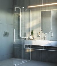 Shower wall, walk-in - sliding - KTJ_A30R - Zdjęcie produktowe