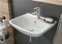 Ceramic washbasin, wall-mounted - CDA_6U4W - Zdjęcie produktowe
