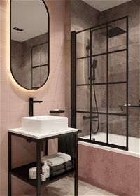 Верхній душ, з змішувачем для ванни, термостатичною - NAC_N1HT - Zdjęcie produktowe