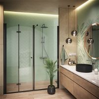Drzwi prysznicowe systemu Kerria Plus 80 cm - składane - KTSXN42P - Zdjęcie produktowe