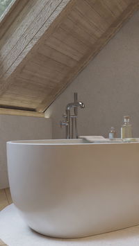 Vasca da bagno in acrilico, a libera installazione, ovale - 160 cm - KDU_016W - Zdjęcie produktowe