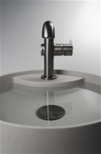 Plug for sink, or bidet, with metal sleeve - universal - NHC_D10U - Zdjęcie produktowe