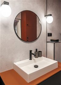 Mirror, hanging, in a frame - round - ADR_N831 - Zdjęcie produktowe