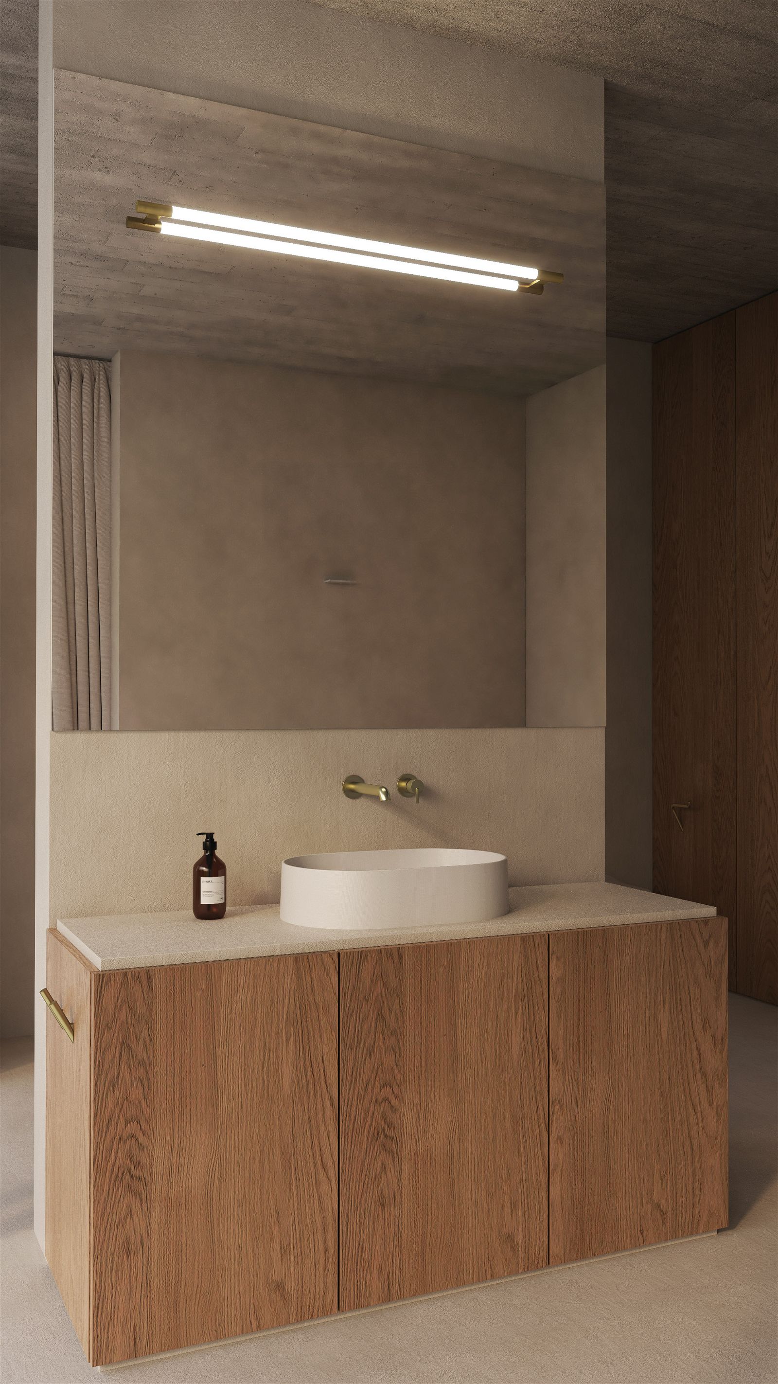 Nastrojowa łazienka w minimalistycznym stylu