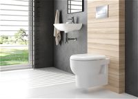 Ceramic washbasin, wall-mounted - CDA_6U4W - Zdjęcie produktowe
