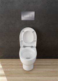 Vaschetta per wc, con sedile, senza bordo - CDAD6ZPW - Zdjęcie produktowe