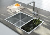 Steel sink, 1.5-bowl, undermount - ZPE_050C - Zdjęcie produktowe