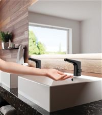 Ceramic washbasin, countertop/wall-mounted - 50x50 cm - CDT_6U5S - Zdjęcie produktowe
