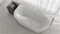 Акриловая ванна, пристенная/отдельно стоящая - 160 см - KDS_016W - Zdjęcie produktowe