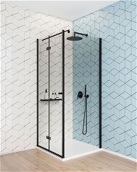 Shower wall / walk-in, Kerria Plus system, 80 cm - KTS_N38P - Zdjęcie produktowe