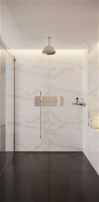 Drzwi prysznicowe wnękowe 160 cm - przesuwne - KQH_016P - Zdjęcie produktowe