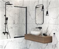 Shower column, with bathtub mixer - movable spout - NAC_N1AM - Zdjęcie produktowe
