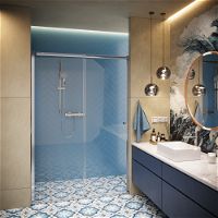 Shower doors, 140 cm - sliding - KTSP014P - Zdjęcie produktowe