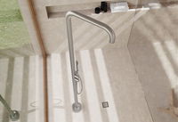 Floor-mounted shower column, for garden or bathroom (outdoor/indoor) - NQS_F4GM - Zdjęcie produktowe