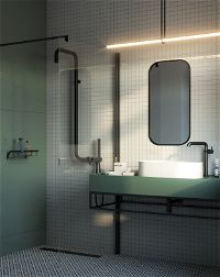 Shower wall / walk-in, Kerria Plus system, 110 cm - KTS_N31P - Zdjęcie produktowe