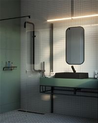 Ścianka prysznicowa / walk-in systemu Kerria Plus 110 cm - KTS_N31P - Zdjęcie produktowe