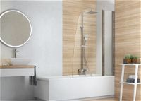 Shower column, with bathtub mixer - movable spout - NAC_01AM - Zdjęcie produktowe