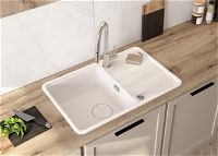 Granite sink, 1-bowl with drainer - ZKM_G11A - Zdjęcie produktowe