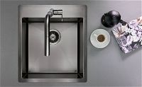 Steel sink, 1-bowl - ZPO_D10B - Zdjęcie produktowe