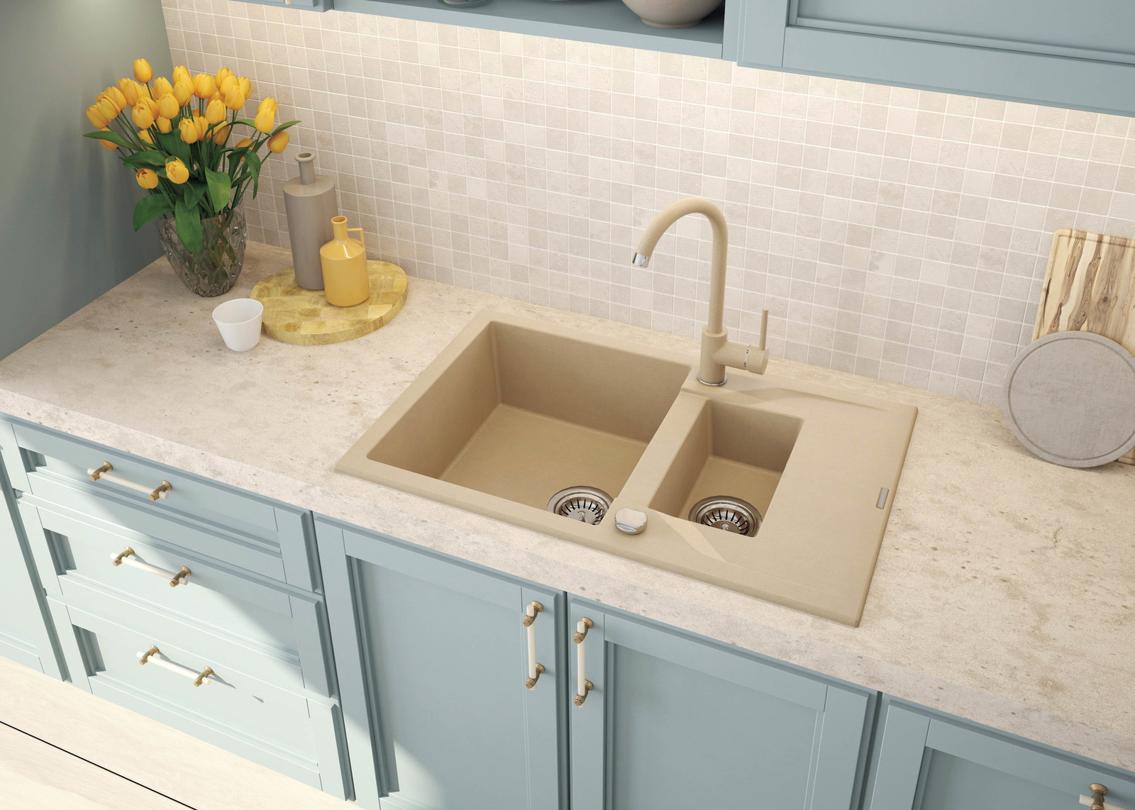 1.5 bowl sink online no drainer