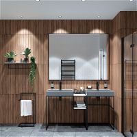 Stone shelf, for bathroom console or tower - modular system - CBL_A30B - Zdjęcie produktowe