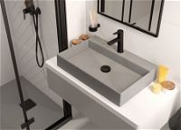 Granite washbasin, countertop - 60x40 cm - CQR_SU6S - Zdjęcie produktowe