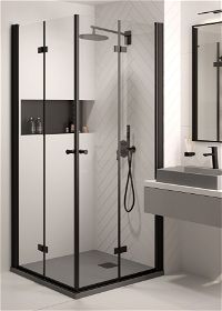 Shower doors, Kerria Plus system, 80 cm - foldable - KTSXN42P - Zdjęcie produktowe