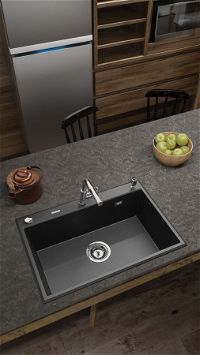 Granite sink, 1-bowl - ZQE_S103 - Zdjęcie produktowe