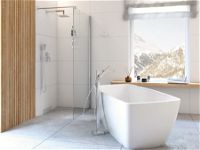 Acrylic bathtub, freestanding, rectangular - 170 cm - KDM_017W - Zdjęcie produktowe