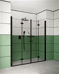 Shower doors, Kerria Plus system, 80 cm - foldable - KTSXN42P - Zdjęcie produktowe
