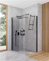 Shower wall / walk-in, Kerria Plus system, 90 cm - KTS_039P - Zdjęcie produktowe