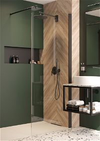 Shower wall / walk-in, Kerria Plus system, 100 cm - KTS_N30P - Zdjęcie produktowe