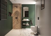 Shower wall / walk-in, Kerria Plus system, 80 cm - KTS_N38P - Zdjęcie produktowe