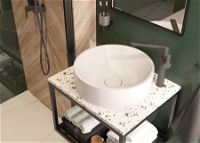 Wall-mounted bathroom console - 60x50 cm - CSW_X60A - Zdjęcie produktowe