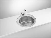 Steel sink, 1-bowl - ZHC_3813 - Zdjęcie produktowe