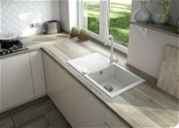 Granite sink with tap, 1-bowl with drainer - ZQZVA113 - Zdjęcie produktowe